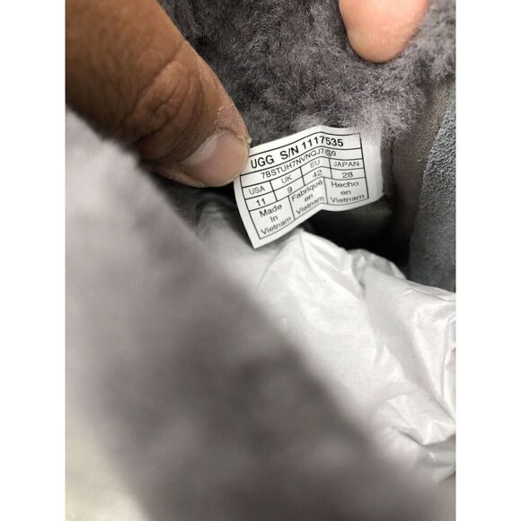 NEW UGG WOMEN'S CLASSIC FEMME ZIP MINI GREY / GRAY ANKLE BOOTS SIZE 11 1117535 - Picture 14 of 16